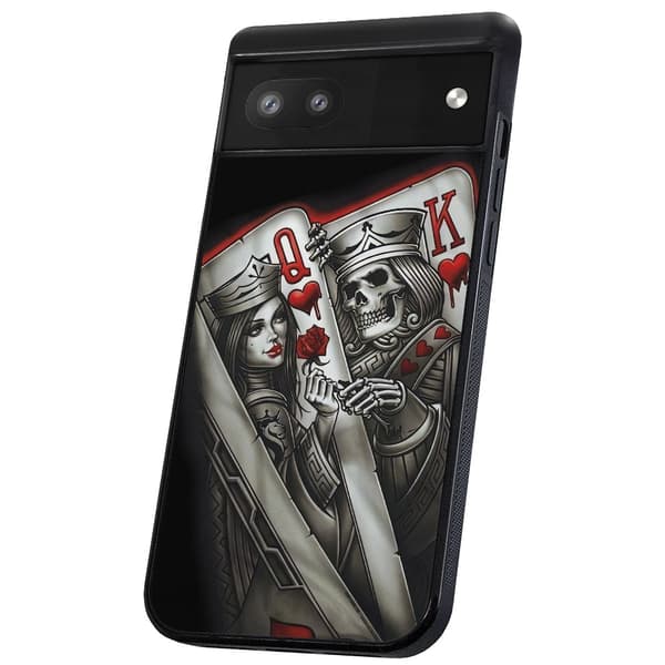 Google Pixel 6 - Deksel/Mobildeksel King Queen Kortstokk