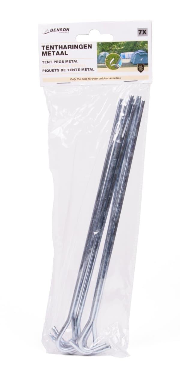 Tältpinnar böjd 7-pack