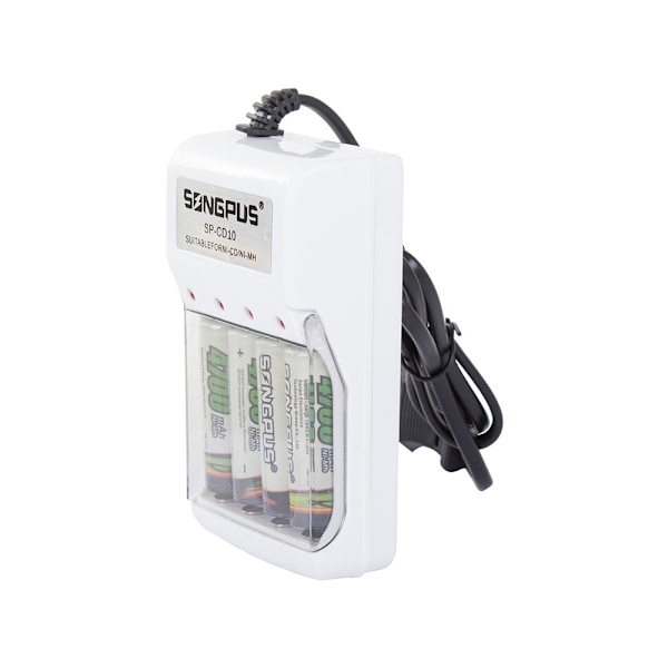 4x Batterioplader - AA/AAA Batterier