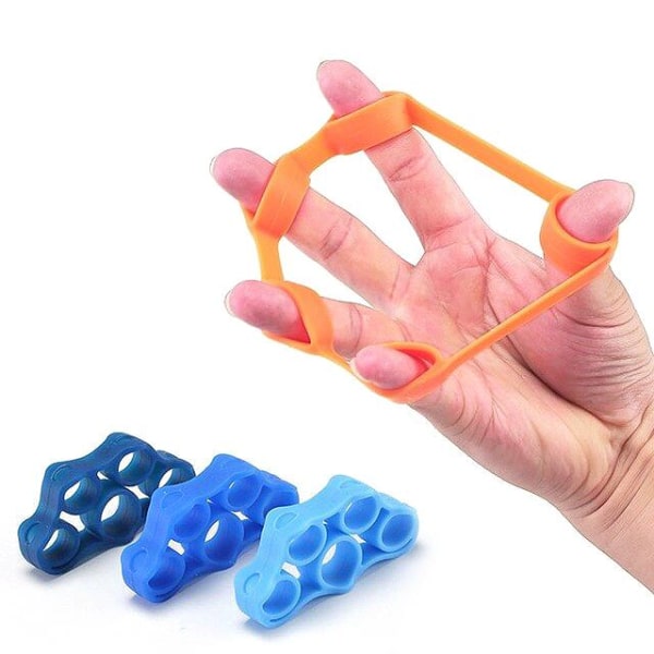 Fingertræner / Håndtræner - Træningsredskab - (3-Pak) Multicolor