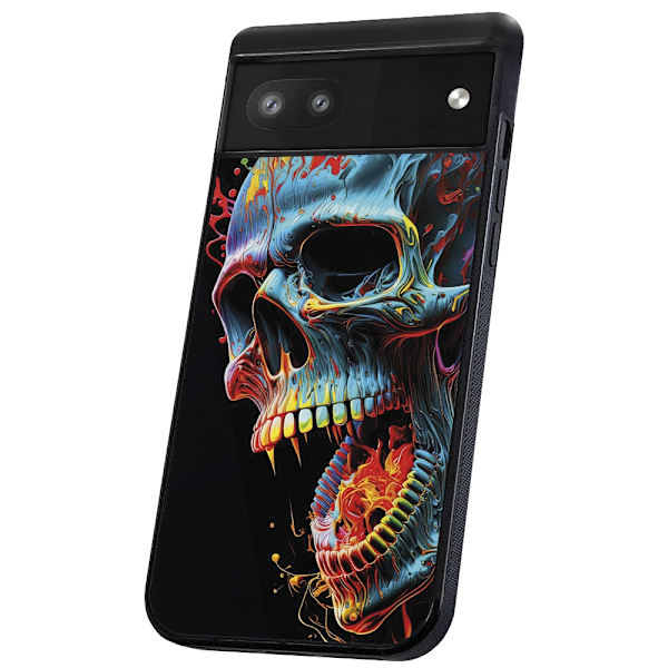 Google Pixel 6A - Deksel/Mobildeksel Skull