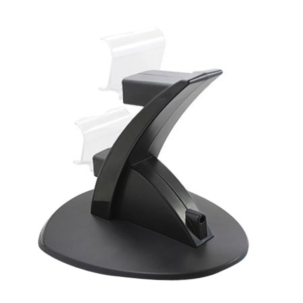PS4 Kontroll med Ladestasjon for PS4 - Lader / Håndkontroll Black 1-Pack Kontroll + Laddstation