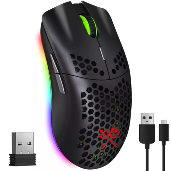 Trådløs Gamingmus / Datamus – LED