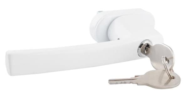 Vinduesskrue med Lås - Håndtak til vinduer White 2-Pack