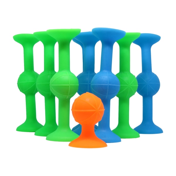 Dart / Piler med Sugekopper - 9 stk Multicolor