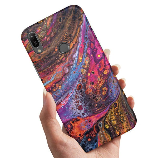 Huawei Y6 (2019) - Cover/Mobilcover Psykedelisk