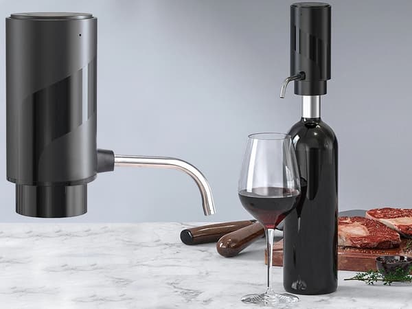 Elektrisk vinkran - LED-belyst pump för vin och sprit