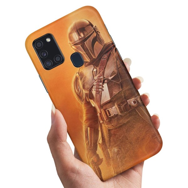 Samsung Galaxy A21s - Cover/Mobilcover Mandalorian Star Wars