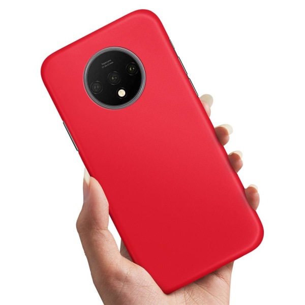 OnePlus 7T - Cover/Mobilcover Rød Red