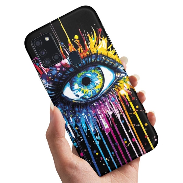 Samsung Galaxy A21s - Cover/Mobilcover Rindende Øje