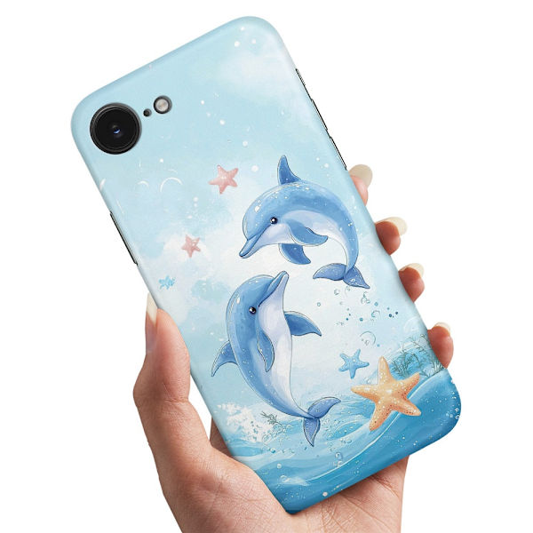 Deksel / Mobildeksel til iPhone 16e / 17e - Dolphins