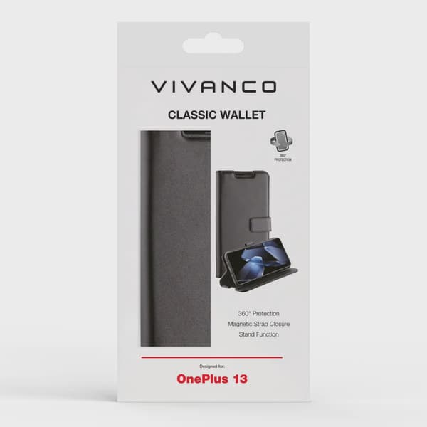 Vivanco Classic Plånboksfodral OnePlus 13 Svart