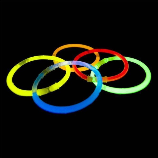 45-Pack - Glowsticks / Självlysande Armband - 3 olika färger multifärg