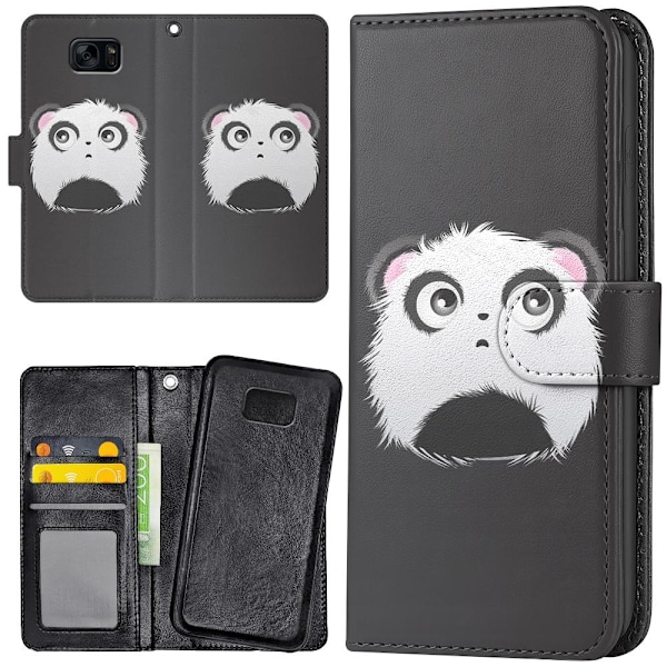 Samsung Galaxy S7 - Mobilcover/Etui Cover Pandahoved