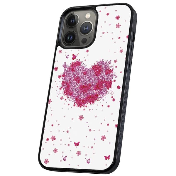 iPhone 14 Pro - Skal/Mobilskal Blomhjärta