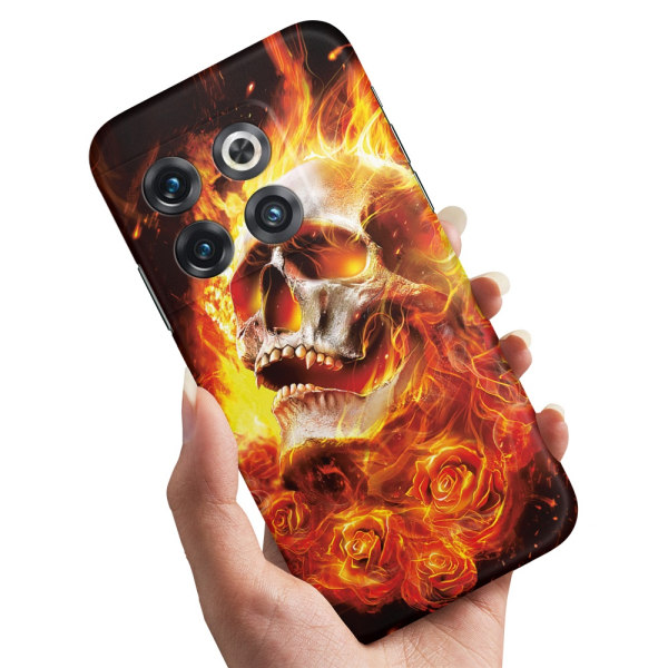 OnePlus 10T - Cover/Mobilcover Burning Skull