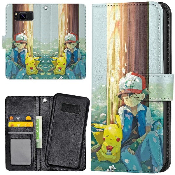 Samsung Galaxy S8 - Lommebok Deksel Pokemon Multicolor