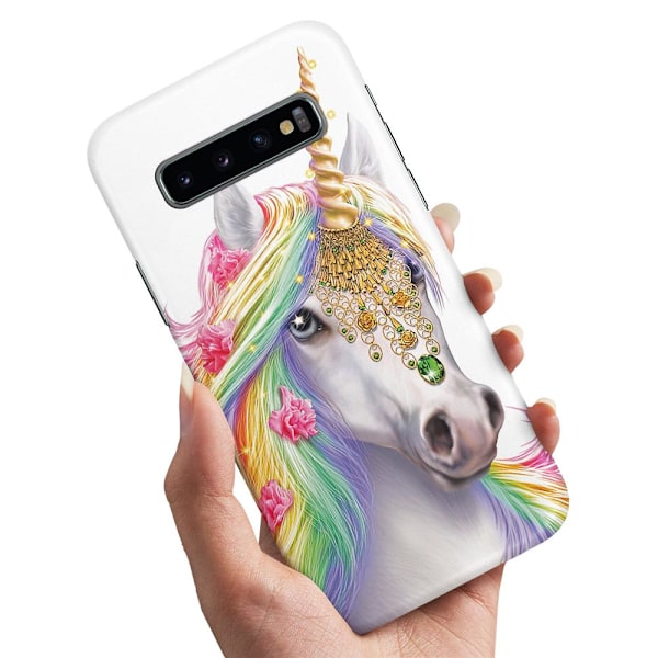 Samsung Galaxy S10 - Skal/Mobilskal Unicorn/Enhörning