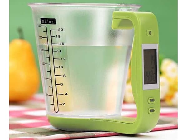 Elektronisk köksvåg LCD digitala precisionsvikter 1kg/1g Grön