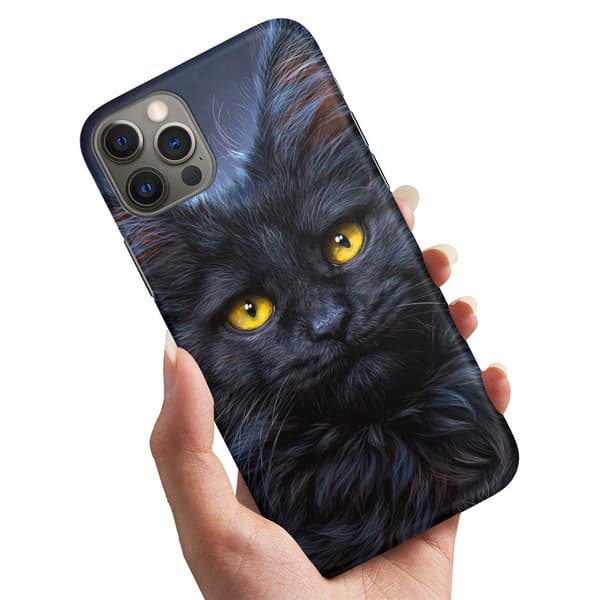 Deksel / Mobildeksel til iPhone 16 Pro - Svart Katt