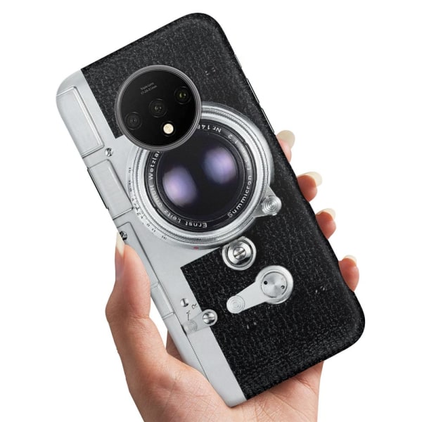OnePlus 7T - Skal/Mobilskal Retro Kamera