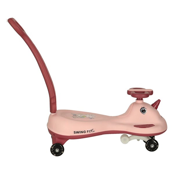 Gåbil med Handtag Pink