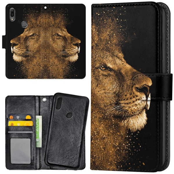 Huawei Y6 (2019) - Mobilcover/Etui Cover Lion