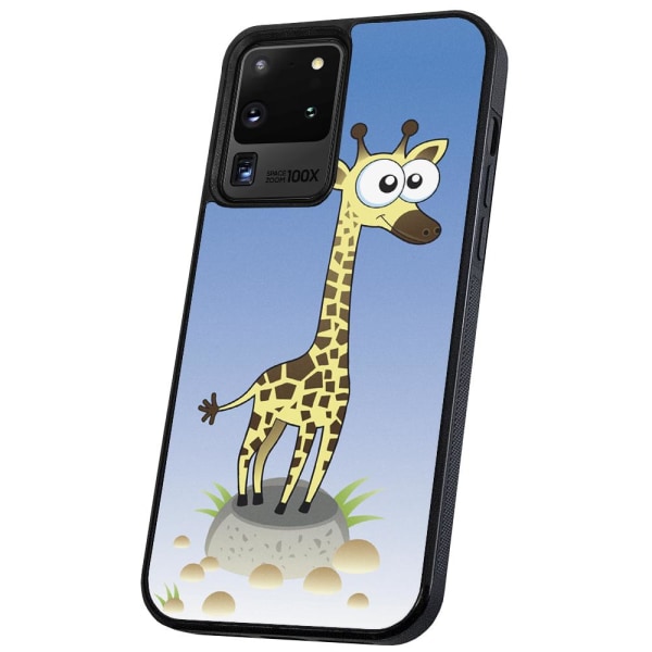 Samsung Galaxy S20 Ultra - Cover/Mobilcover Tegnet Giraf