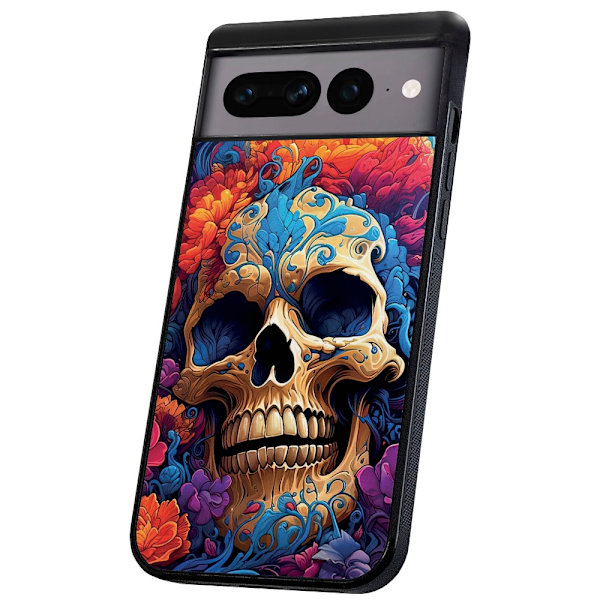 Google Pixel 7A - Kuoret/Suojakuori Skull