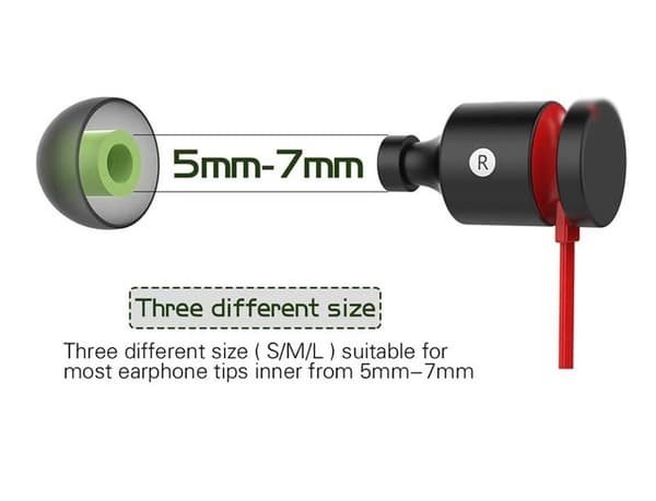 Korvatulpat / Tips for Earbuds - Silikoni / Memory foam - 6 paria