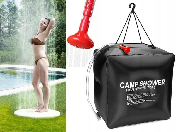 Soluppvärmd Campingdusch – Dusch 40L