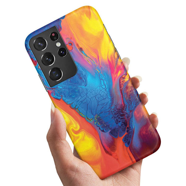 Samsung Galaxy S21 Ultra - Kuoret/Suojakuori Marmori Multicolor