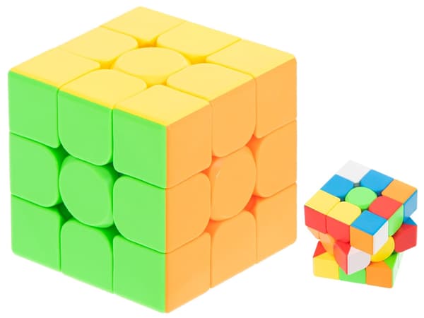 3x3 Puslekube - Fargerik Speed Cube