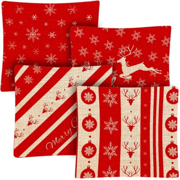 4-Pack Örngott set - Jul - 45x45cm