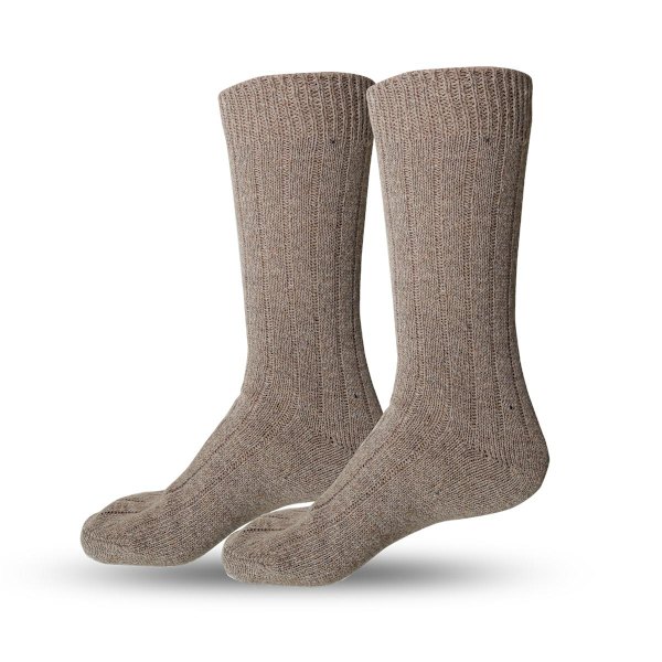 2-Pack - Sockor / Kashmirstrumpor / Strumpor - Tunna Brun