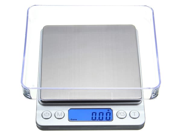 Precisionsvåg 2 kg / 0,1 g - Digital LCD-granvåg
