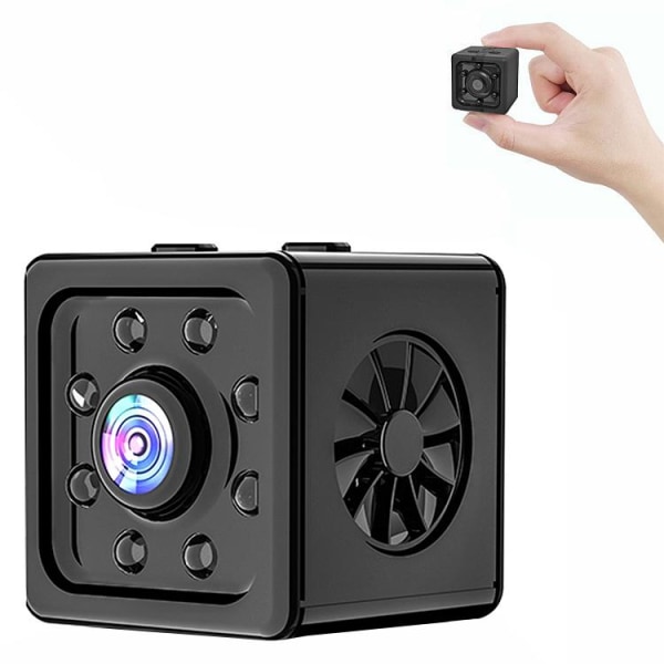 Mini Spionkamera HD 1080p - Mörkerseende & rörelsedetektor Svart