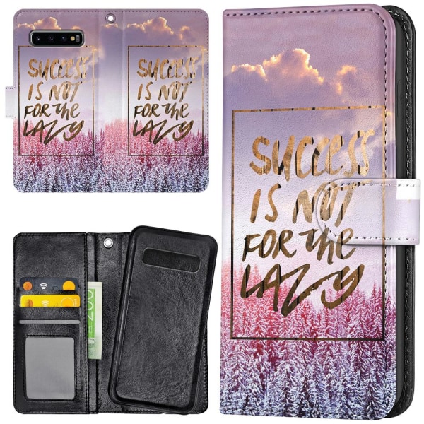 Samsung Galaxy S10 Plus - Lommebok Deksel Success Not Lazy