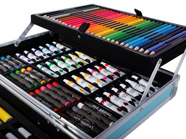 Maalaussetti Lapsille 145-osaa - Piirrä & Maalaa Multicolor