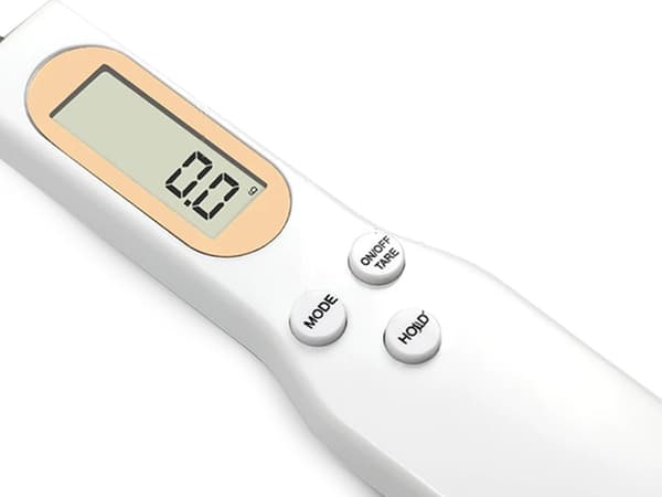 Köksvåg elektronisk LCD digital precisionsvåg sked manuell White