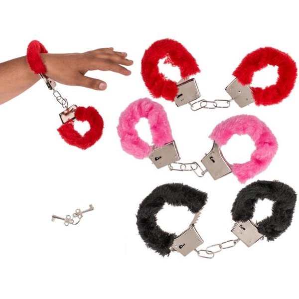 Håndjern med Fluff Multicolor