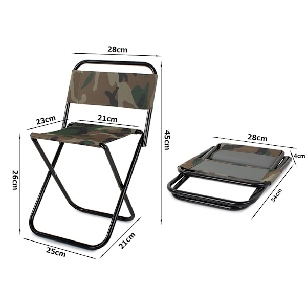 Fällstol - Campingstol Dark green