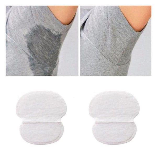 Anti-svedpuder - selvklæbende puder til armhuler (20-pak) White