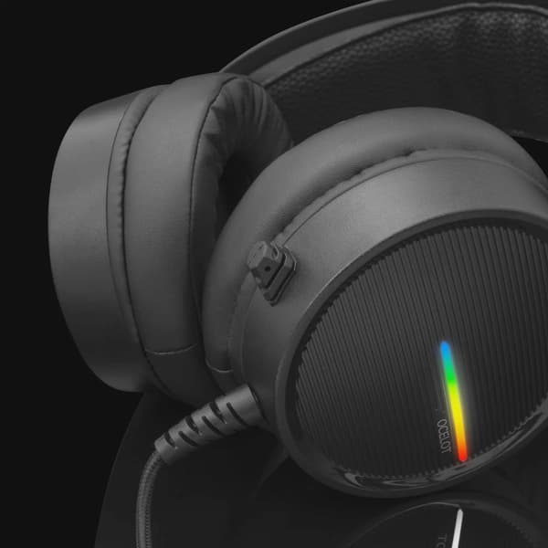 White Shark OCELOT On-Ear Gaming Headset Svart