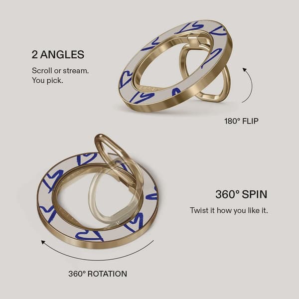 Burga Love Me Right - Magnetisk Ringhållare Guld