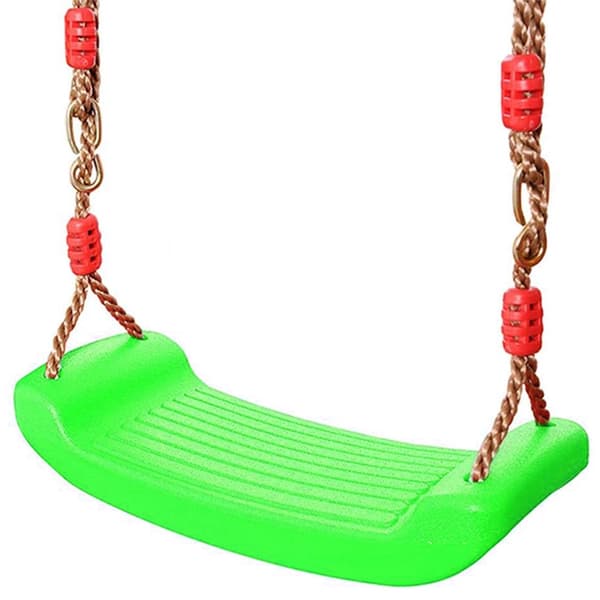 Trägunga i trä för barn, gymnastiktrapets med handtag Grön
