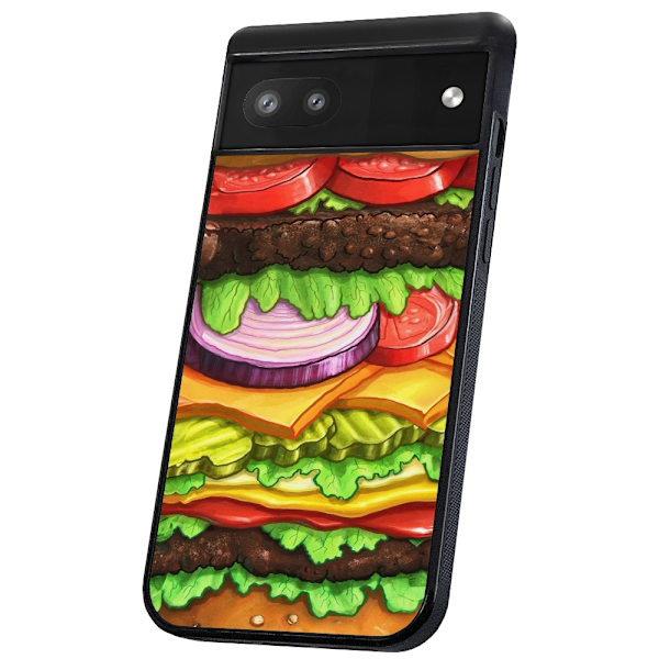 Google Pixel 6A - Deksel/Mobildeksel Hamburger