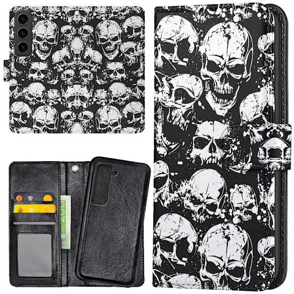 Samsung Galaxy S23 Plus - Mobilcover/Etui Cover Skulls