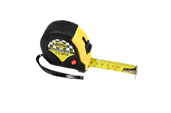 Måttband gummi 7.5 m x 25 mm