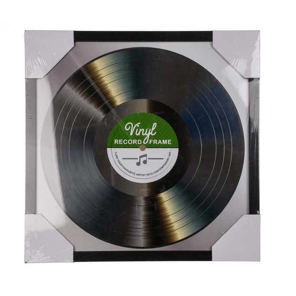 LP-ramme til Vinylplate - Record Album Frame - Glassfront - 32x32cm Black  1-Pack 7cdc | Black | 1-Pack | Fyndiq